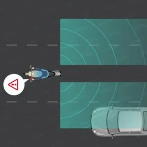 motorcycle blind spot detection system 24G