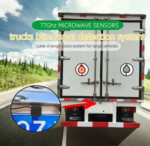 77G truck blind spot detection system