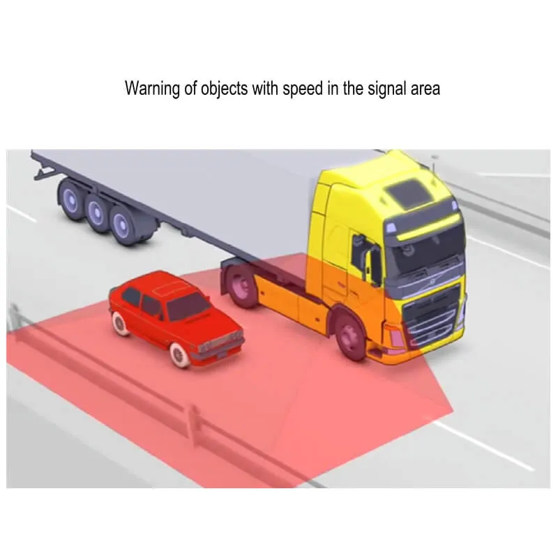 right side blind spot detection system for trucks