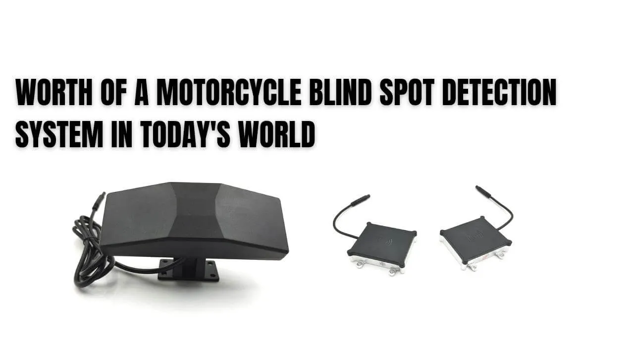 Motorcycle blind spot detection system