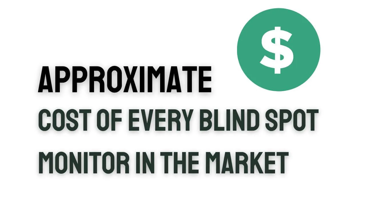 cost of blind spot monitoring