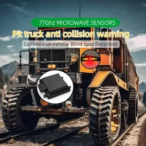 77G collision warning system for engineer truck