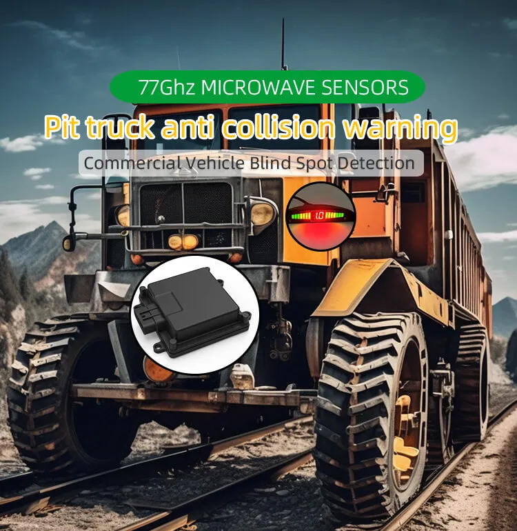 77G collision warning system for engineer truck