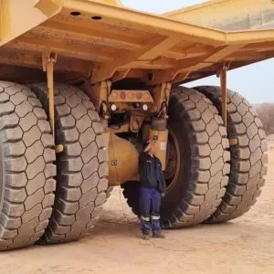 mining car install collision warning system
