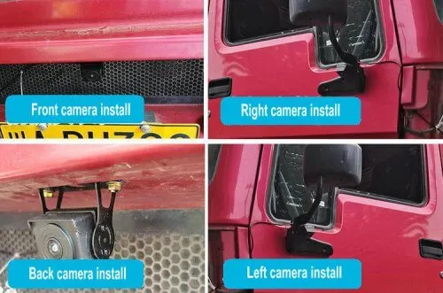 truck camera system camera install position