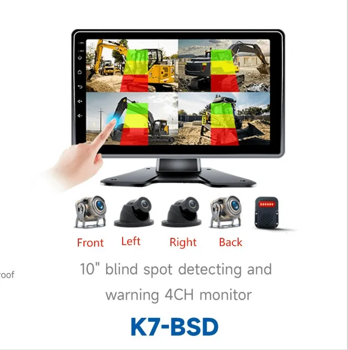 Camera del Punto Cieco per Auto, Telecamera a Vista Laterale 420 Linee TV, Angolo Orizzontale a 80 Gradi, Visione Notturna, IP67 Impermeabile, Compatibile con Camion, Furgoni