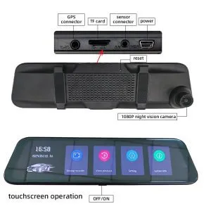 LD11 Car 3 in 1 Vision Parking Sensor Camera with Recorder