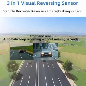 LD11 Car 3 in 1 Vision Parking Sensor Camera with Recorder1