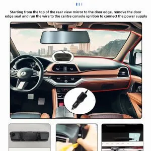 LD11 Car 3 in 1 dash cam install 1