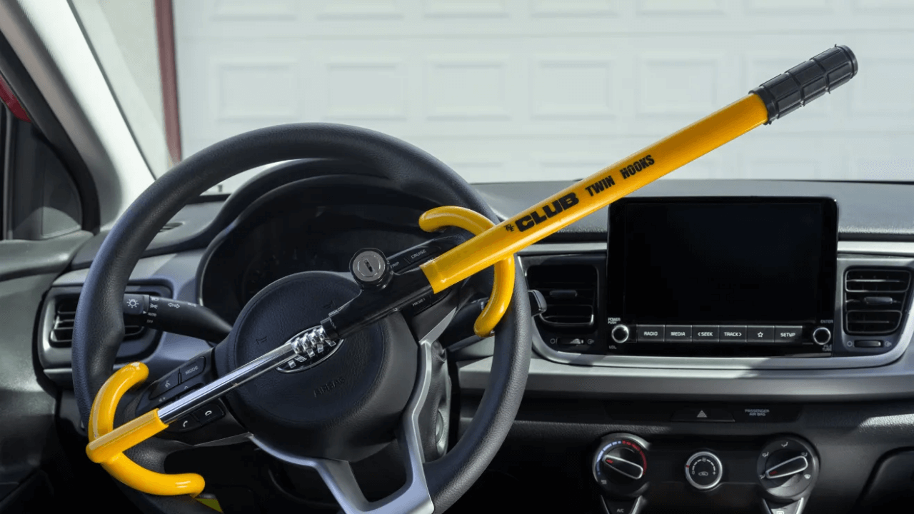 car security system steering lock