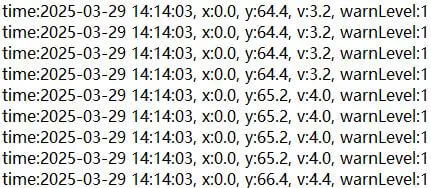 K5-100 FCW DATA LOG